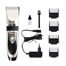 Pet Grooming Shaver Low Noise Rechargeable Electric Quiet Cat Dog Hair Shaver Set For Pet