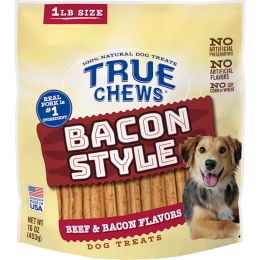 True Chews Bacon Style Dog 16Oz Beef & Bacon