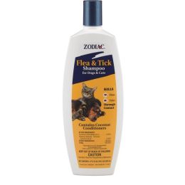 Zodiac Flea and Tick Shampoo For Dogs and Cats 18Oz Bottle