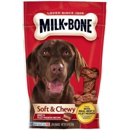 Milk-Bone Beef & Filet Mignon Recipe Chewy Dog Treats 5.6 oz