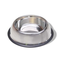 Van Ness Plastics Stainless Steel Non Tip Dog Bowl w/Rubber Ring 32oz