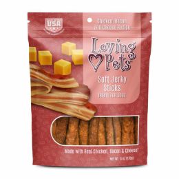 Loving Pets Soft Jerky Sticks Dog Treat Chicken, Bacon & Cheese 1ea/6 oz