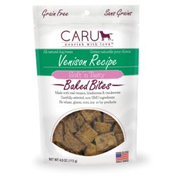 Caru Dog Natural Venison Recipe Bites 4Oz.