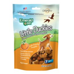 Emerald Pet Little Duckies and Pumpkin Dog Treats 5 oz