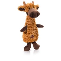 Charming Pet Products Scruffles Moose Plush Dog Toy Brown, 1ea/LG