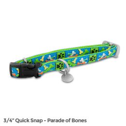 PetSafe Bark Avenue Quick Snap Collar (Medium, Parade of Bones)