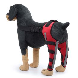 Dog Post Surgery Injury Protective Cover (Color: Red, size: L)