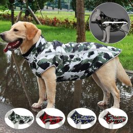 Winter windproof dog warm clothing; dog jacket; dog reflective clothes (colour: Red grid, size: M)