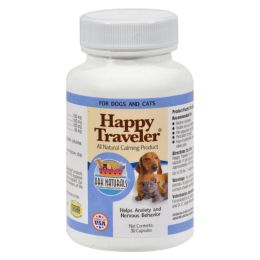 Ark Naturals Happy Traveler for Dogs and Cats - 30 Capsules (SKU: 814863)